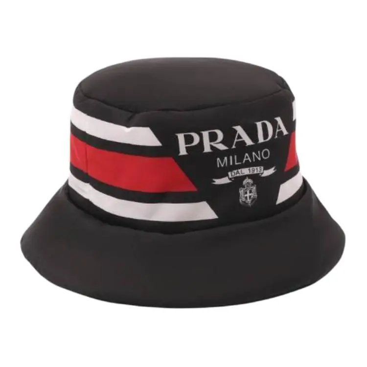PRADA Nylon Logo Bucket Hat