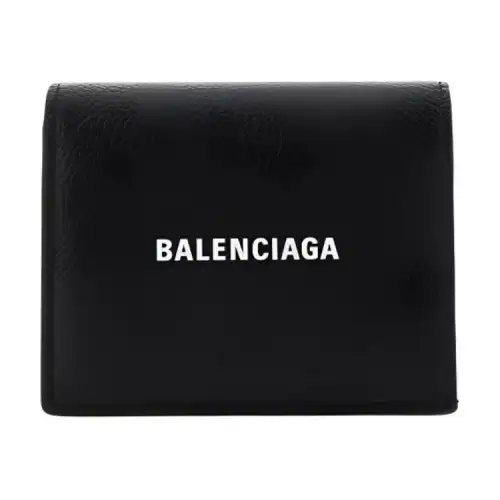 Balenciaga Calfskin Wallet Men's Black