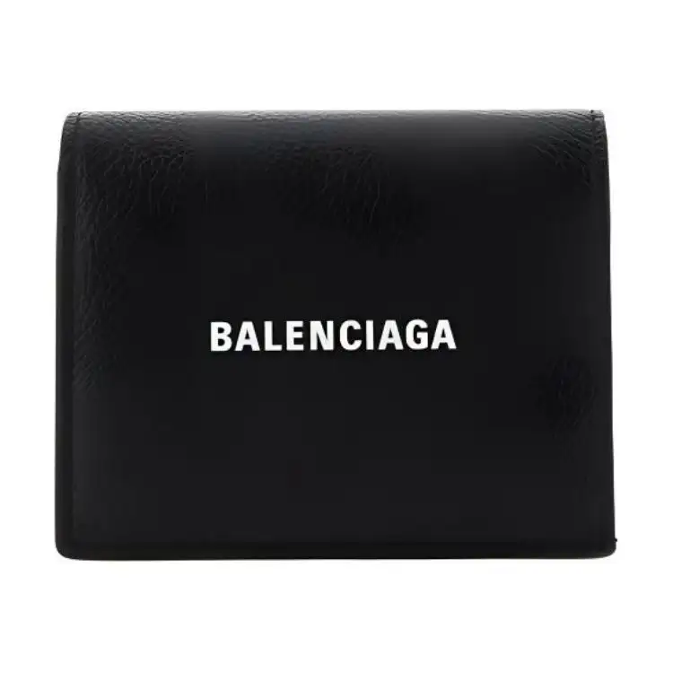 Balenciaga Calfskin Wallet Men's Black
