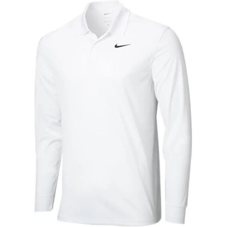 Nike Polo Shirts Men's White Polo Collar Moderate Straight Fit