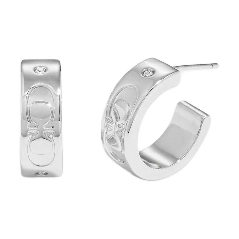 Женские серьги COACH (серебряные)