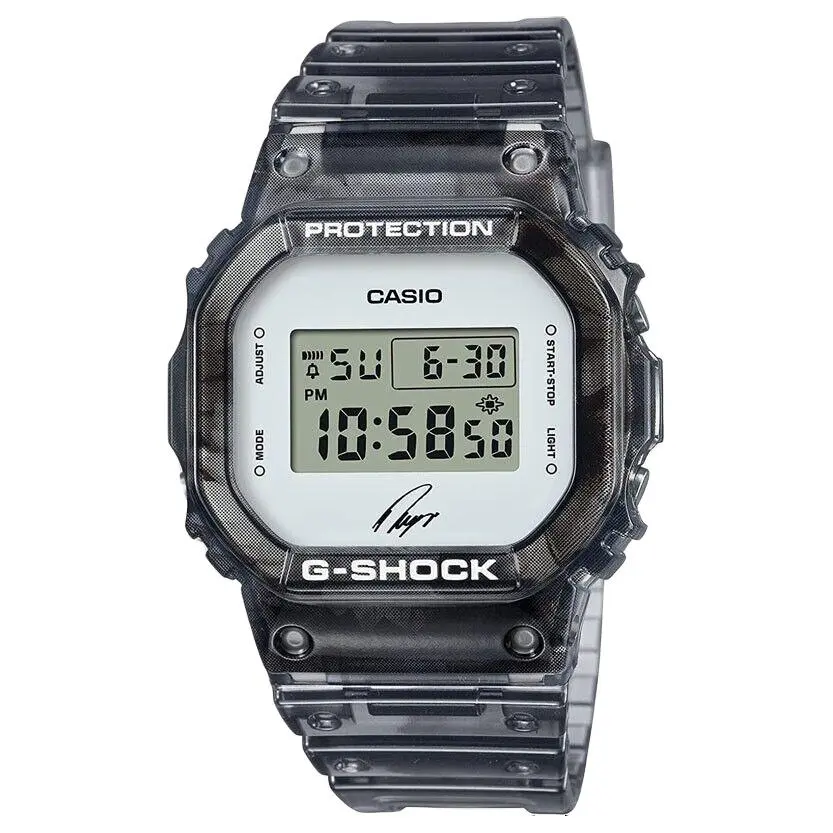CASIO G SQUAD Quartz Movement Resin Strap Watch Men's Watches Gray Dial