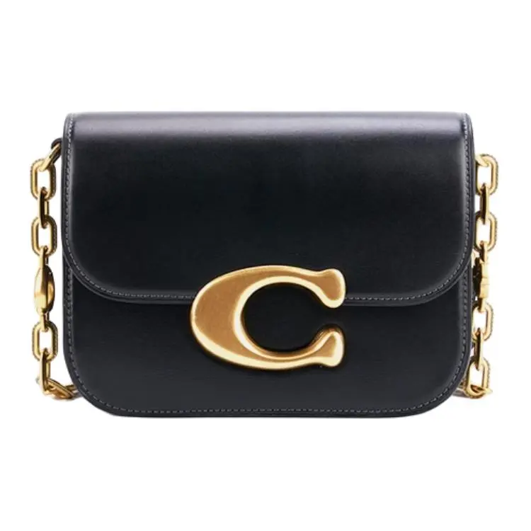 COACH IDOL Cow Leather Crossbody Bag, Shoulder Bag Small Women's Black