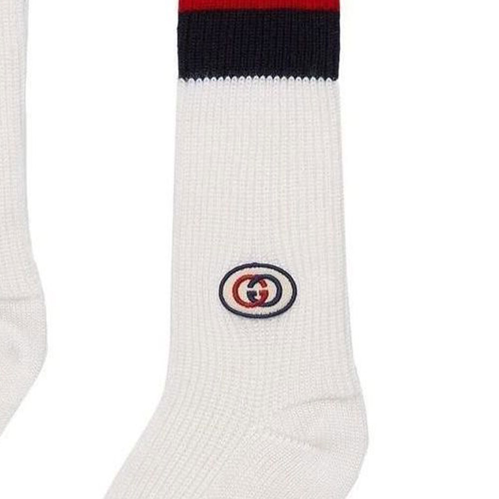GUCCI SS23 Knee High Socks Men’s 1 Pack White