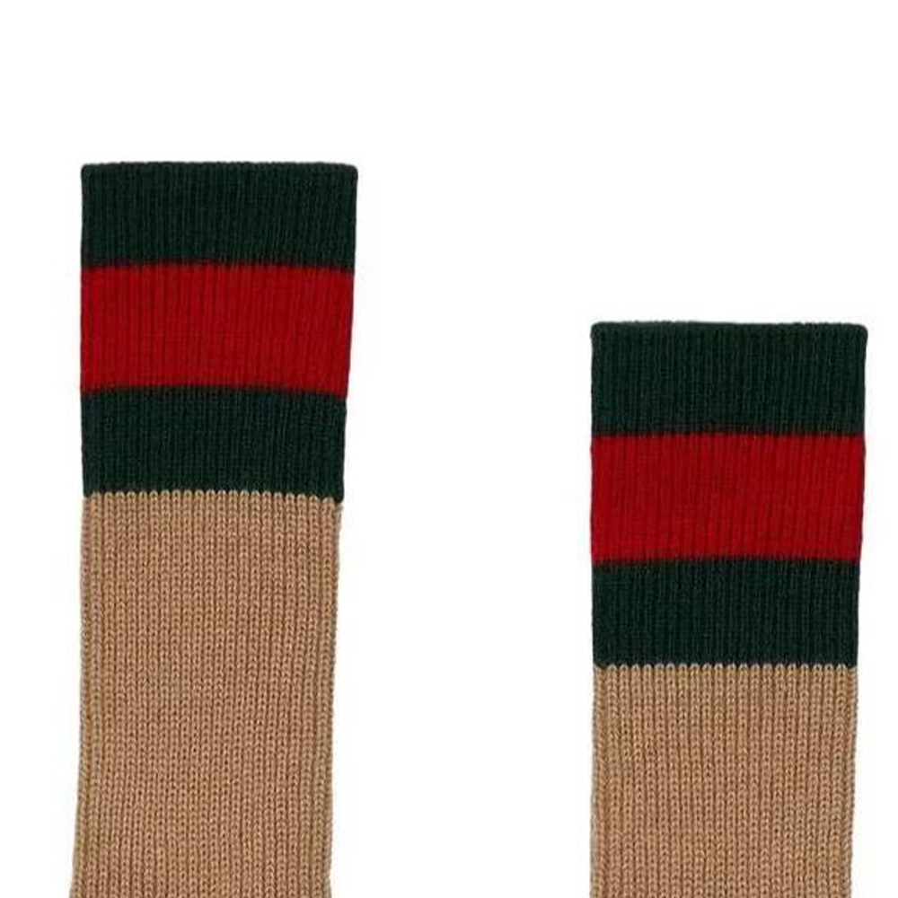 GUCCI Knee High Socks Men’s Umber
