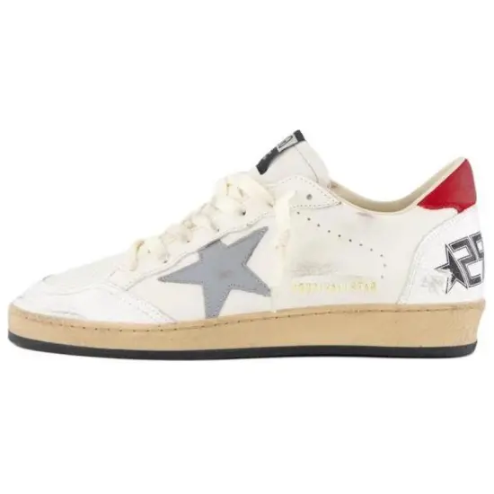 Golden Goose Ball Star Skateboard Shoes Men Low-Top White
