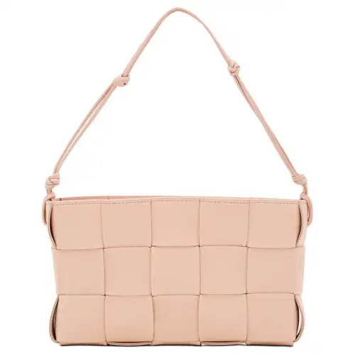 Bottega Veneta Lambskin Portable Crossbody Bag, Shoulder Bag Women's Pink