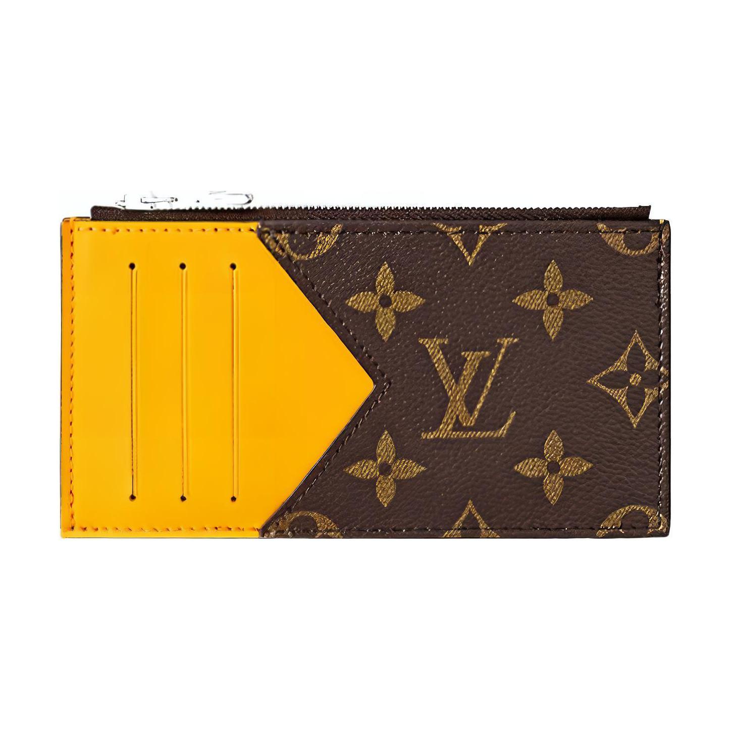 LOUIS VUITTON Coin Card Holder Colormania Jaune Mat
