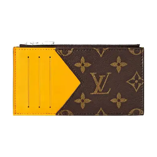 LOUIS VUITTON Coin Card Holder Colormania Jaune Mat