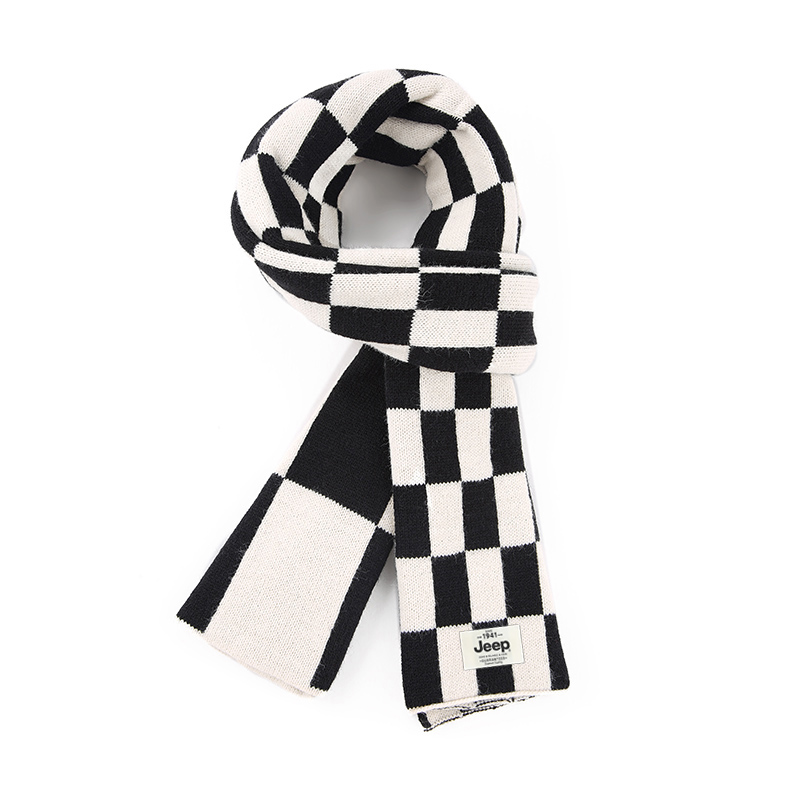 Шарф Jeep Plaid Scarf (черно-белый)