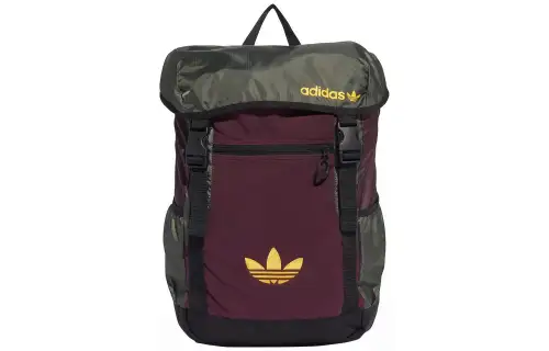 Adidas Originals Polyester Backpack Regular Unisex Red Green