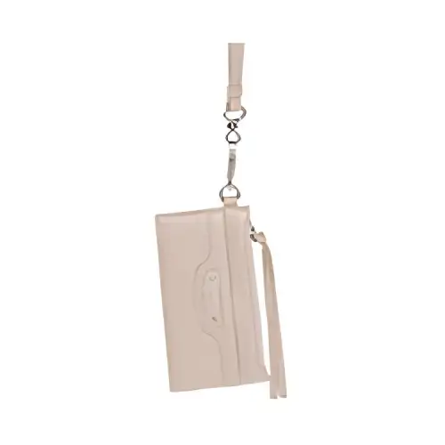 Balenciaga Neo Classic Calfskin Card Holder, Wallet Small Women's Beige