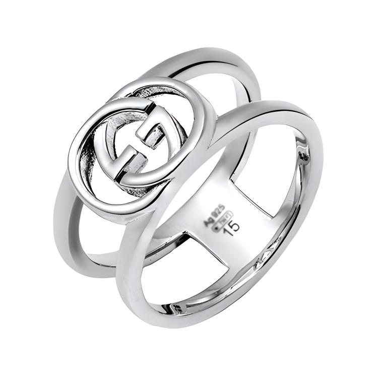 Gucci 2000-2015 Sterling Interlocking G ring