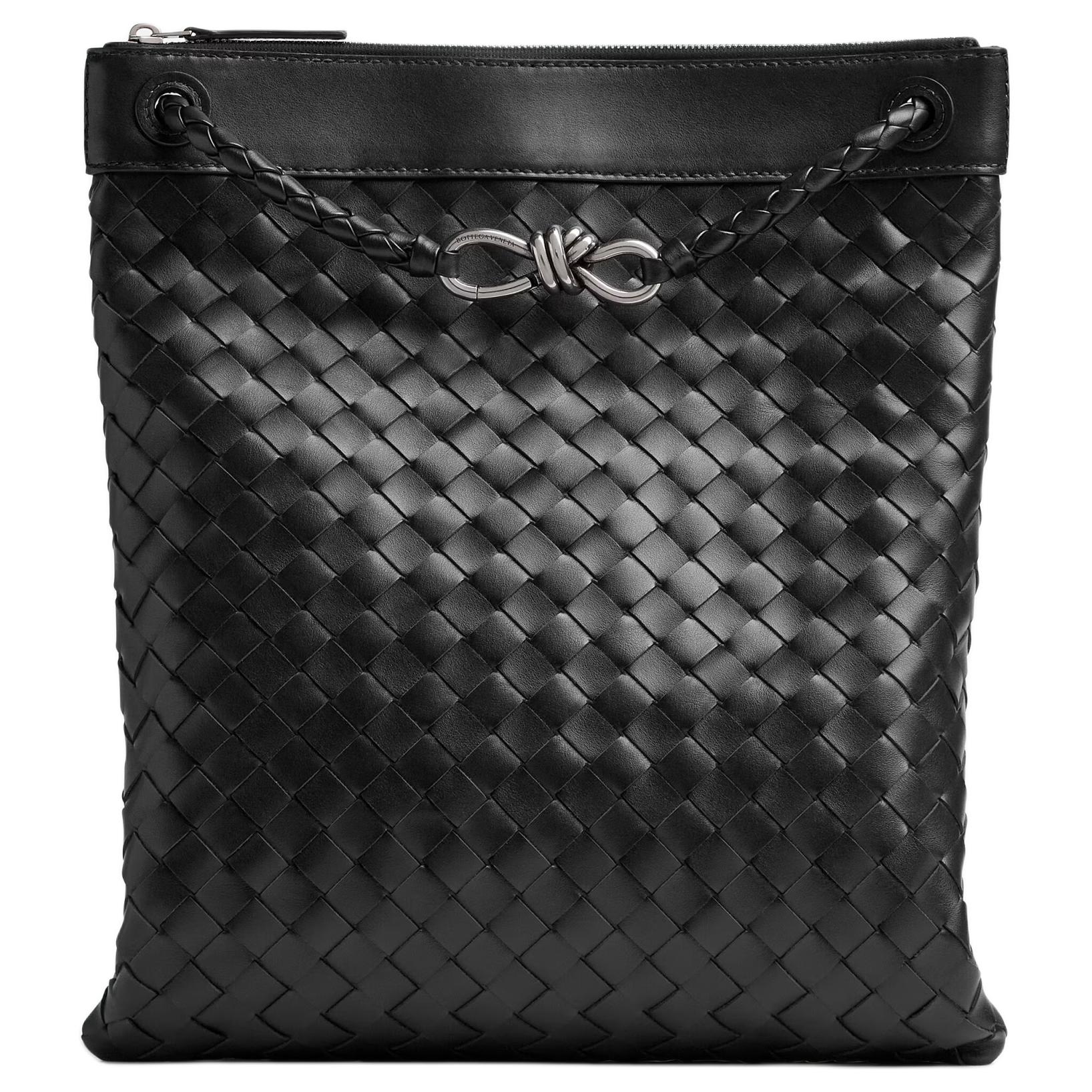Мужские сумка Bottega Veneta Andiamo (черная)