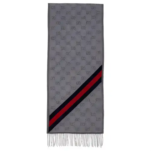 GUCCI Wool Logo Scarf
