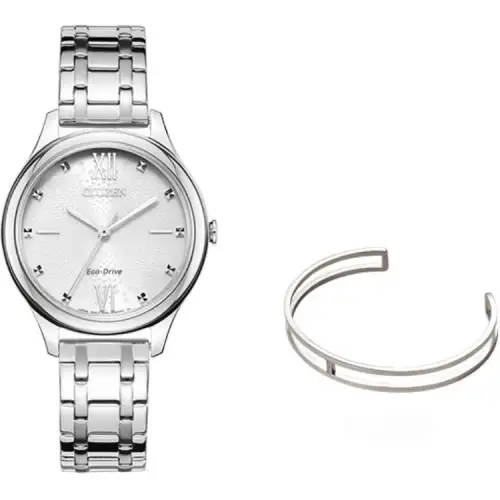 CITIZEN Ecology Drive Collection Light Powered Quartz Movement Stainless Steel Strap Watch