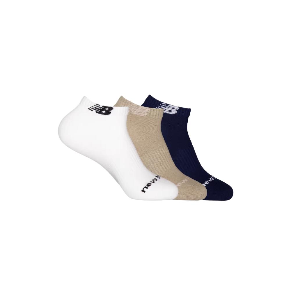 New Balance NB Ankle Socks Unisex 3 Pack White/Khaki/Dark Blue
