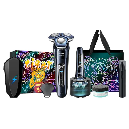 PHILIPS Philips S7832 Rotary Shaver Stainless Steel Three-Blade Full Body Wash SkinIQ Honeycomb 7 Series Blue Honeycomb Muscle Sensing Intelligence