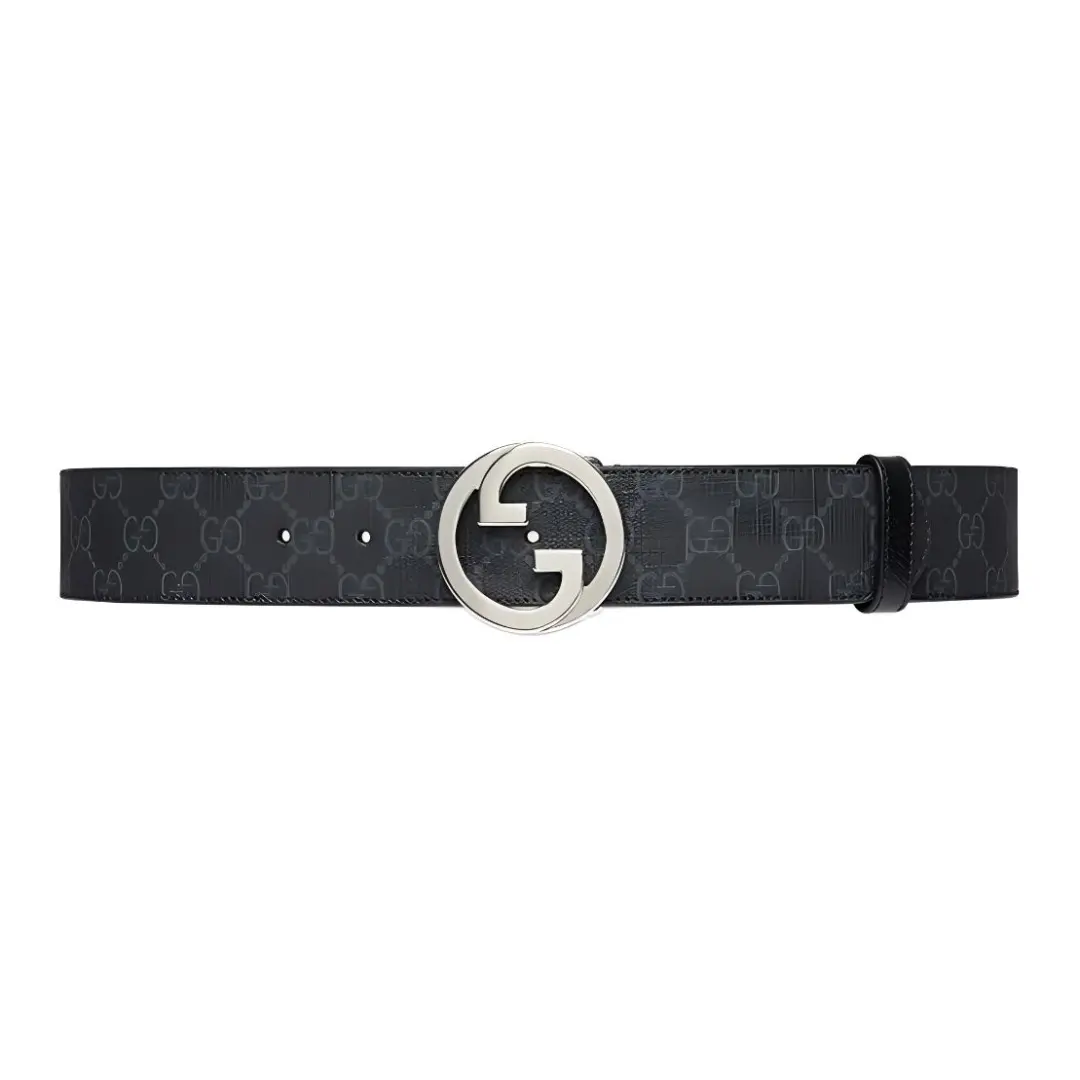 GUCCI Gg Supreme Buckled Belt