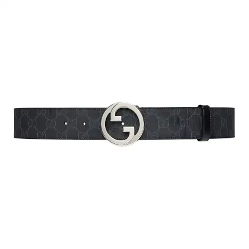 GUCCI Gg Supreme Buckled Belt