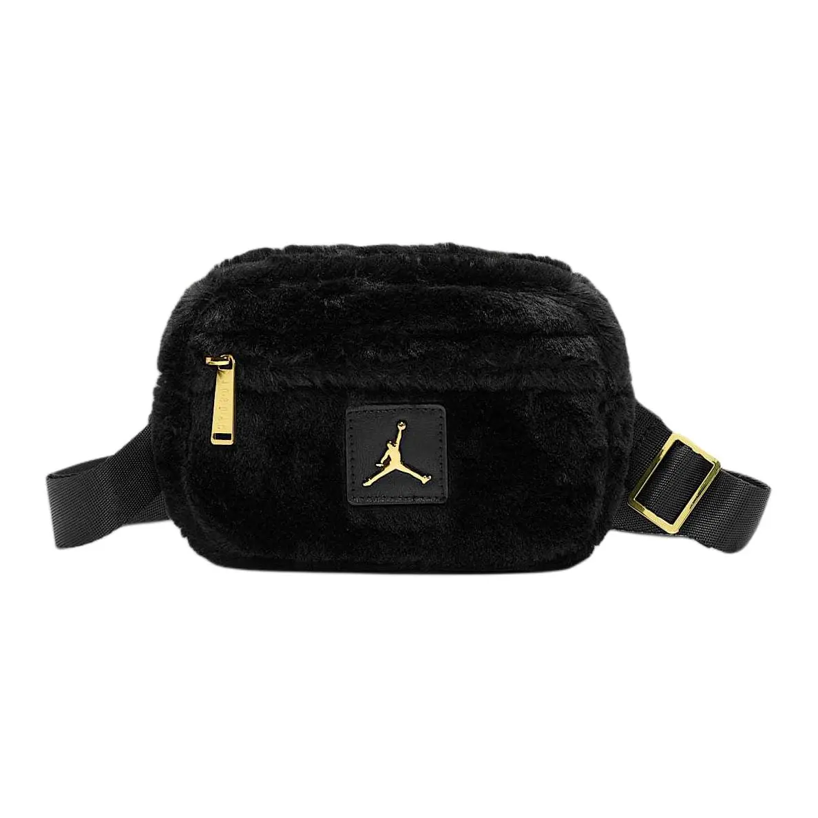 Jordan Polyester Shoulder Bag, Crossbody Bag Regular Women's Black & Gold