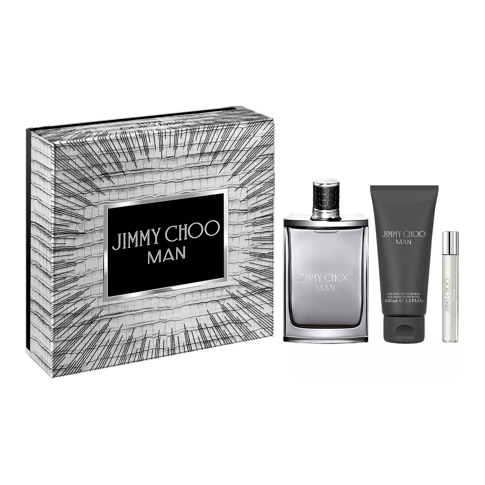 Jimmy Choo Man Set Fragrance Sets Eau De Toilette Men's 7.5ml+100ml+100ml