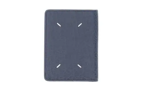 Maison Margiela Cow Leather Card Holder, Wallet Men's Blue