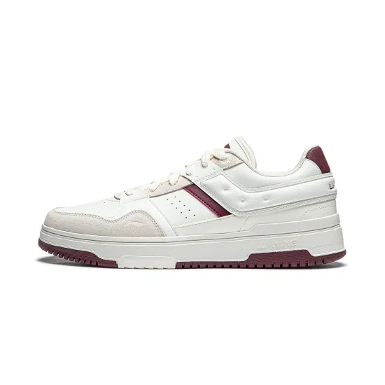 LiNing Tianji 2.0 Anti-Slip Wear-Resistant Lightweight Breathable Low-Top Skateboard Shoes Women's White Red