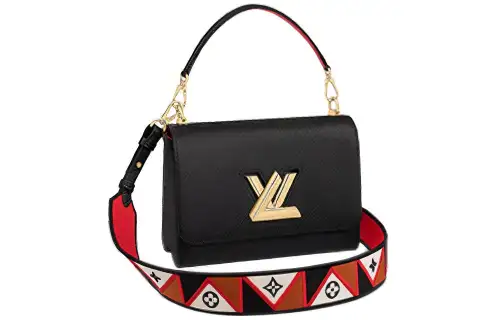 LOUIS VUITTON Twist Epi Grain Leather One Shoulder Handbag Medium Women's Black