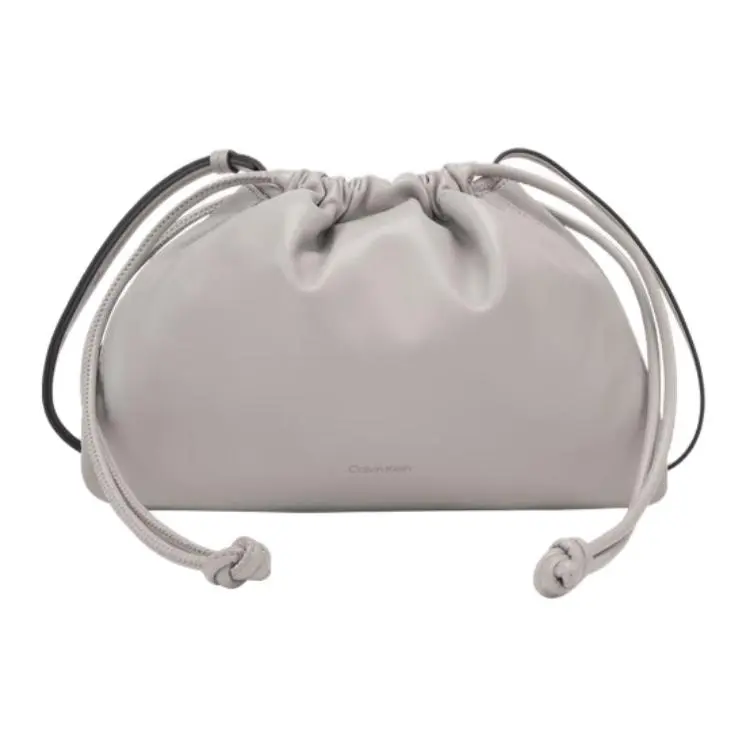 CALVIN KLEIN SS25 Synthetic Material Cloud Bag, Shoulder Bag Women's Pearl Gray