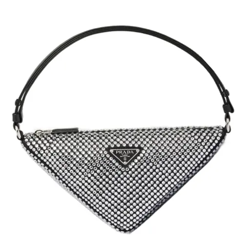 PRADA Crystal Shoulder Bag, Handbag Regular Women's Crystal