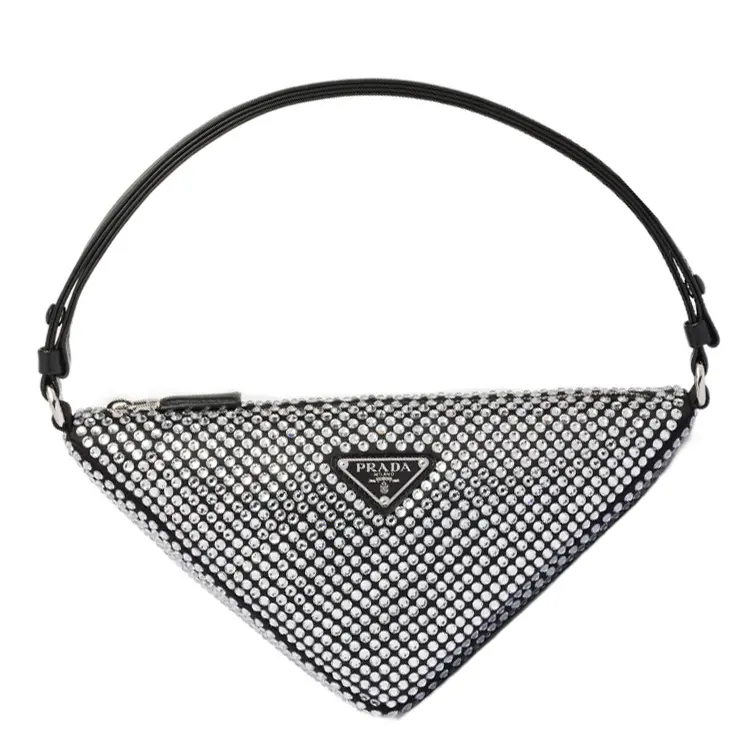 PRADA Crystal Shoulder Bag, Handbag Regular Women's Crystal