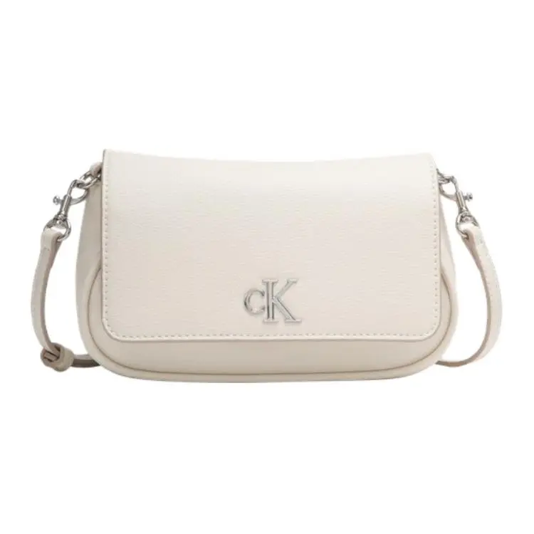 CALVIN KLEIN SS25 Synthetic Material Shoulder Bag, Crossbody Bag Women's Ivory