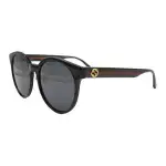 GUCCI Women's Classic Webbing Round Sunglasses Black
