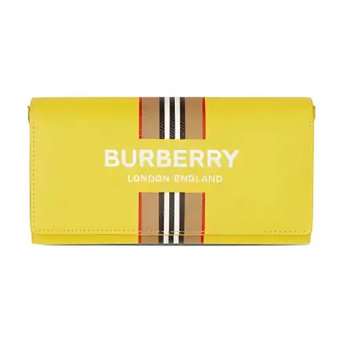 Burberry Calfskin Handheld Shoulder Bag, Crossbody Bag, Wallet Men's Bright Yellow
