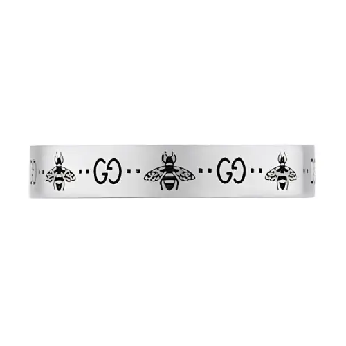 GUCCI GG Marmont 925 Sterling Silver Rings Unisex Silver
