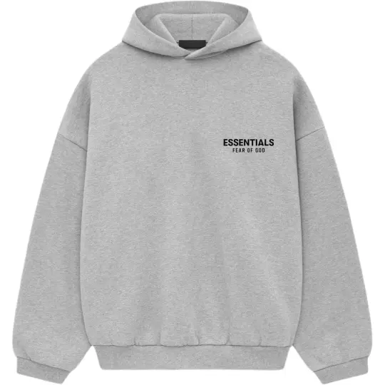 Fear of God Essentials Fleece Hoodie Light Heather Gray