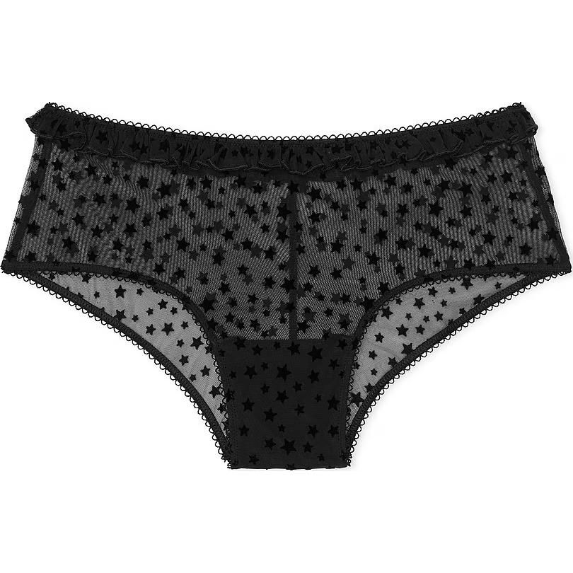 Женские трусы Victoria's Secret PINK Wink Cheeky (черные)