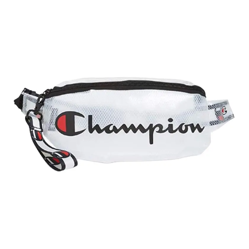 Champion Nylon Fabric Fanny Pack, Crossbody Bag Regular Unisex White