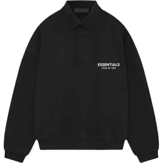 Fear of God Essentials Fleece Hoodie (FW24) Black