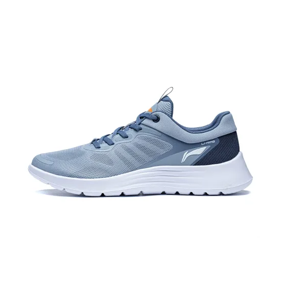 LiNing Feather Cushioning Anti Slip And Wear Resistant Low Top Running Shoes Men's Blue