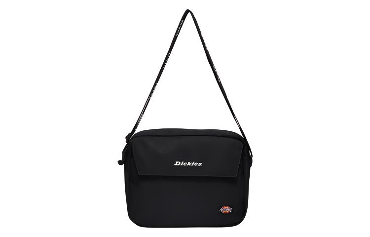Dickies Trendy Polyester Students' Messenger Bag, Canvas Bag, Crossbody Bag Regular Unisex Black/Red