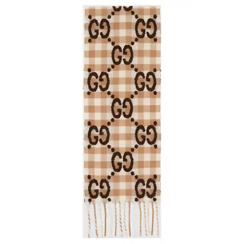 GUCCI Childrens Gg Wool Blend Scarf