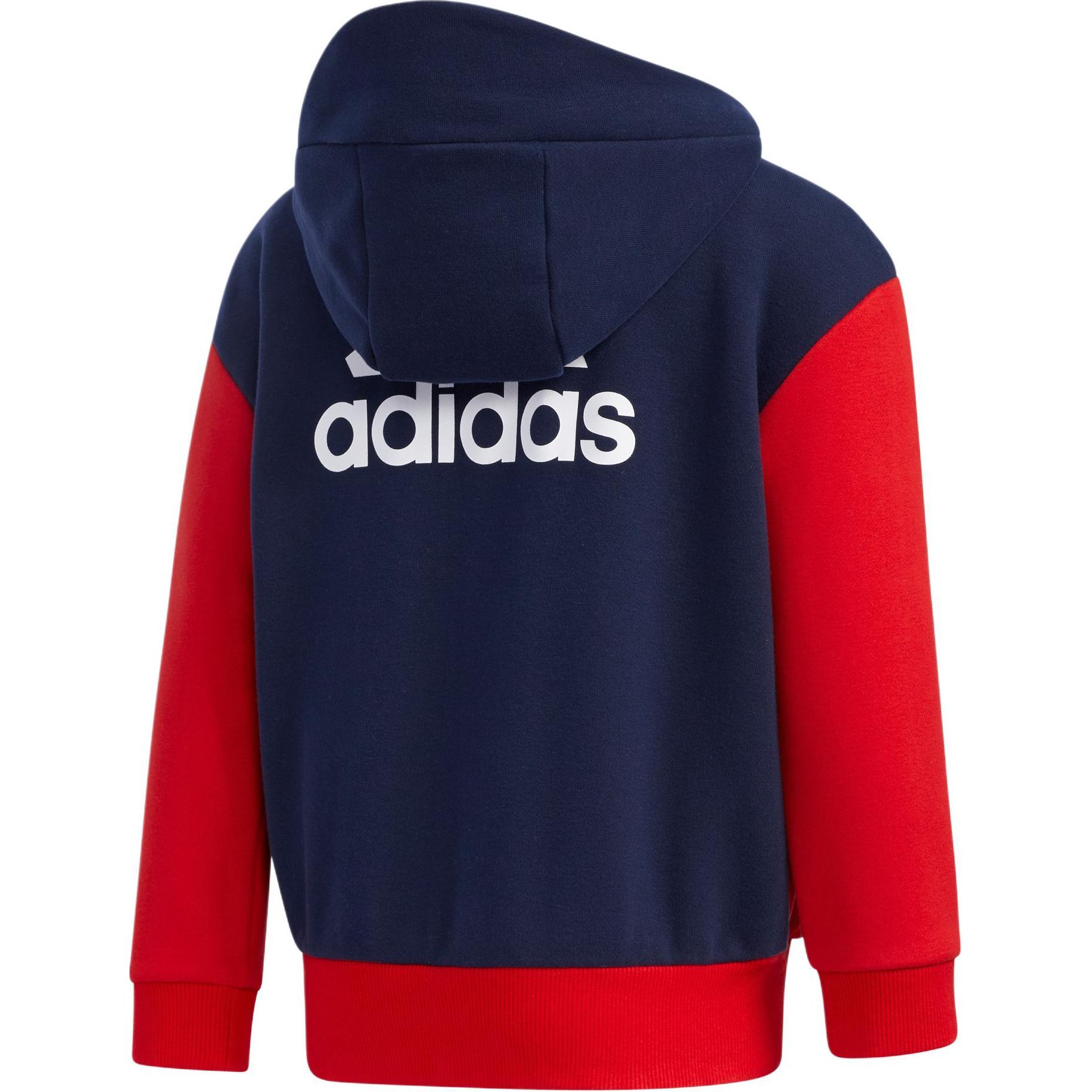 Детская куртка adidas (красно-синяя) — фото 2