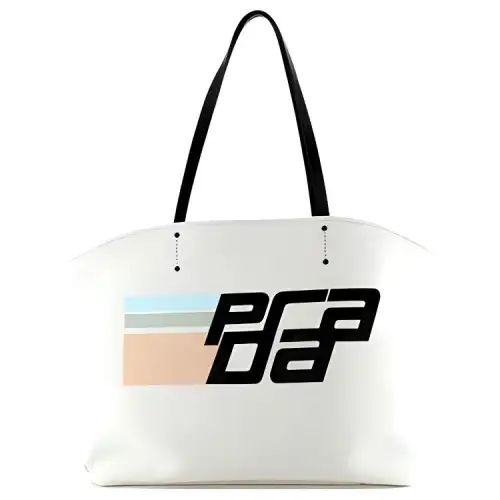 PRADA Canvas Handbag Large Women's White