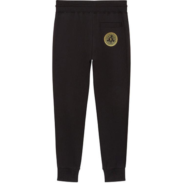 Мужские штаны Versace Jeans Couture Drawstring (черные) — фото 2
