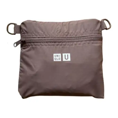 UNIQLO Polyester With Polyester Handbag, Shoulder Bag, Crossbody Bag Regular Men's Light Umber