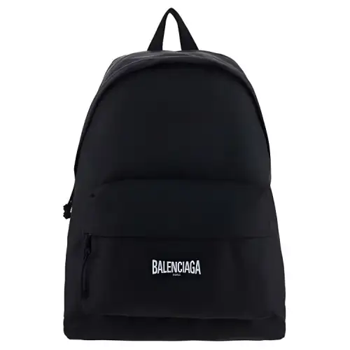 Balenciaga Polyester Backpack Men's Black
