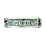 GUCCI Logo Plaque Chain Ring