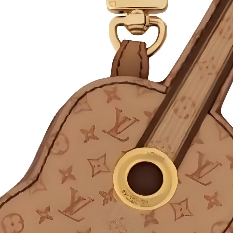 Женская подвеска для сумки Louis Vuitton ZippyVivienne (коричневая) — фото 5